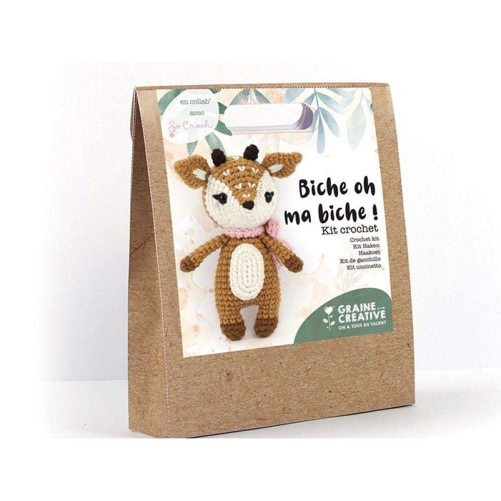 Graine Créative Kit crochet Biche - 17 cm - 12 pcs