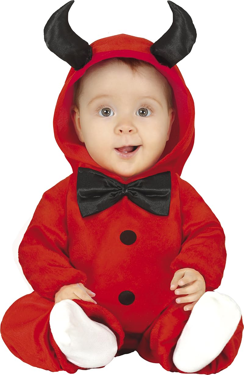 Fiestas Guirca Costume de Pyjama Diable Petit Costume de Diable Enfant pour Halloween