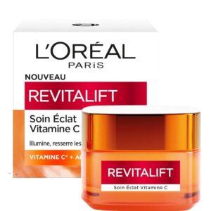 L'Oréal Paris - Soin Éclat Vitamine C - Crème Jour - Illumine la Peau, Resserre les Pores, Atténue les ridules - Enrichie en Vitamine C et Acide Salicylique - Revitalift Clinical - Contenance : 50ml