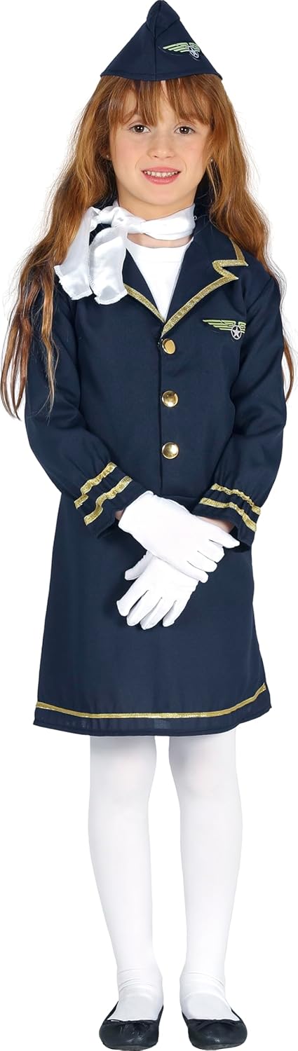 FIESTAS GUIRCA — Costume d’hôtesse de l’air enfant 3-4 ans