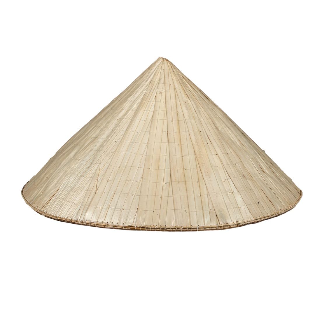 P'TIT CLOWN — Chapeau de Paille Vietnamien Adulte Beige – Image 3