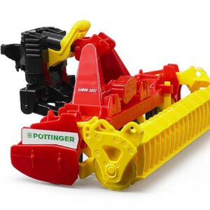 bruder 02346 - Pöttinger Lion 3002 Herse rotative, Tracteur à remorque, Jouets, Ferme