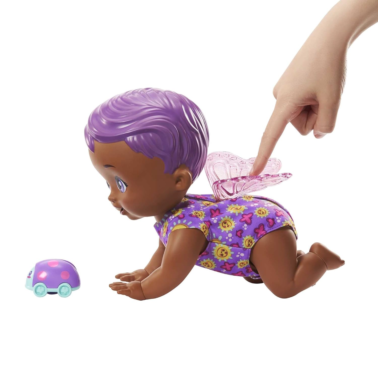 MY GARDEN BABY — Poupon bébé papillon 30 cm violet 20 sons – Image 2
