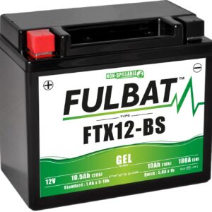 FULBAT BATTERIE MOTO FULBAT GEL FTX12-BS / YTX12-BS 12V 10,5AH 180A
