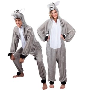 Boland - Costume de survêtement en peluche pour adultes, gris, max 1,80 m, 88010