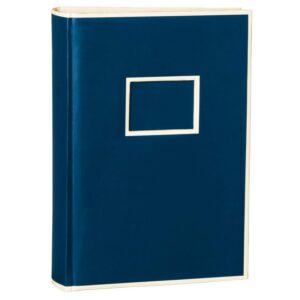 Semikolon 351117 Album 300 pochettes - 22,5 x 32,8 cm - 100 pages couleur crème, pour 300 photos 10 x 15 - bleu marine foncé