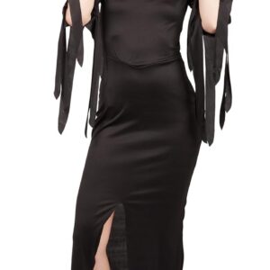 P'TIT CLOWN - Costume Sorcière Gothique - Déguisement Adulte Parfait pour Halloween, Fêtes Costumées et Évènements à Thème - Noir (L-XL)