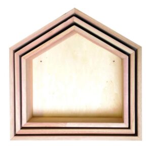 Alternative view of ARTEMIO — Set de 3 Étagères Gigognes en Bois à Décorer