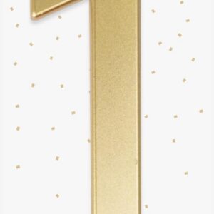 Alternative view of P'TIT CLOWN — Bougie Géante Chiffre Or 13 cm