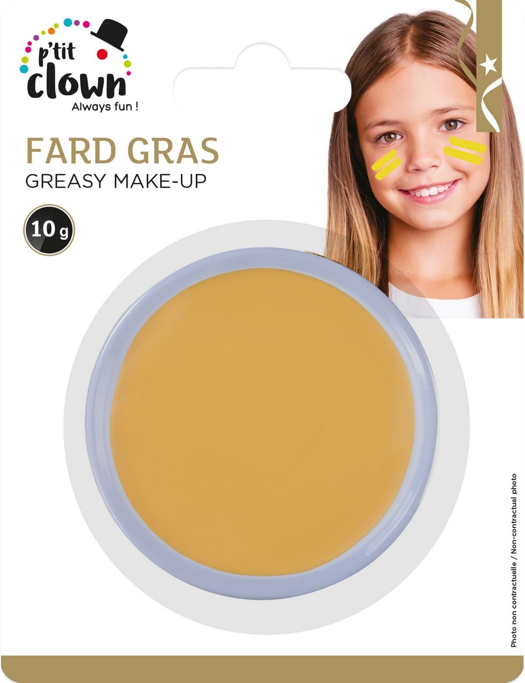 P'TIT CLOWN — Fard Gras Jaune 10 g – Image 4