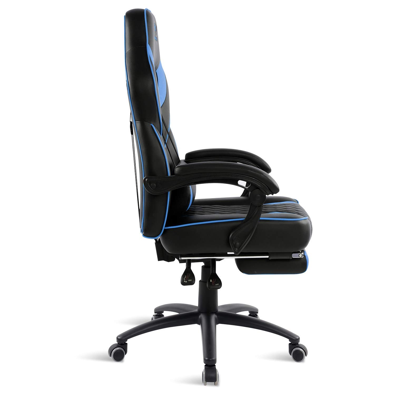 SPIRIT OF GAMER Mustang Series — Chaise gaming bleue inclinable – Image 4