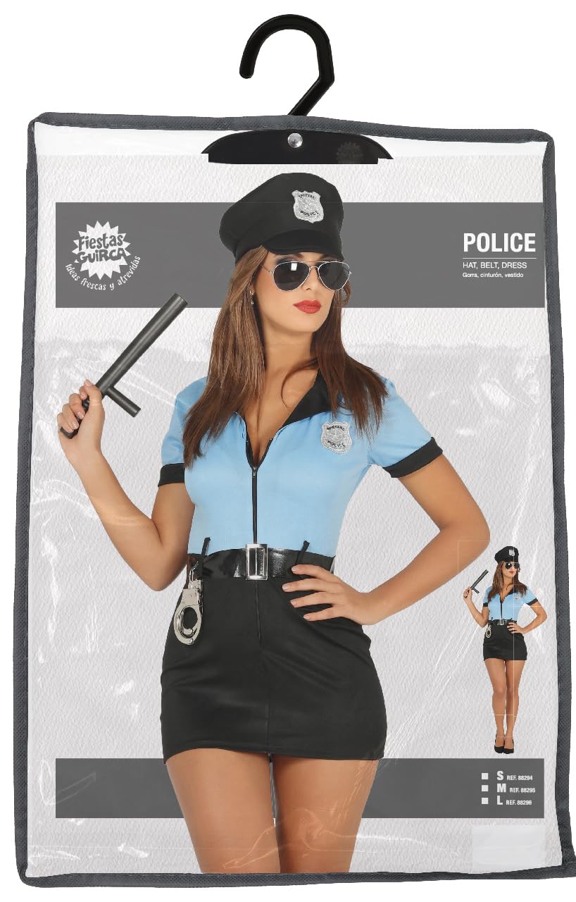 FIESTAS GUIRCA — Déguisement de police femme taille 36-38 – Image 2