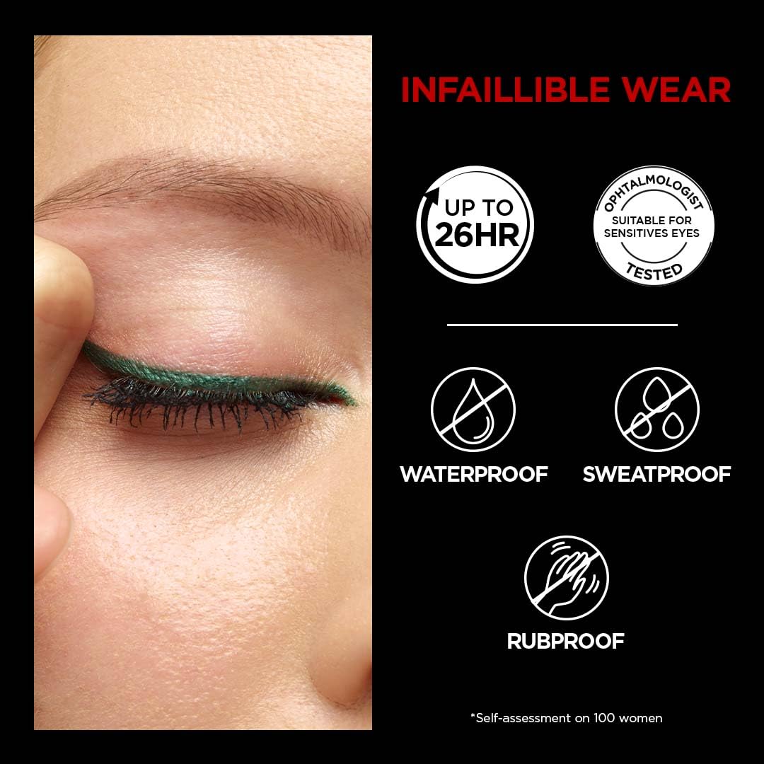 L'ORÉAL PARIS Infaillible Grip Liner — Crayon eyeliner Brown Denim – Image 2