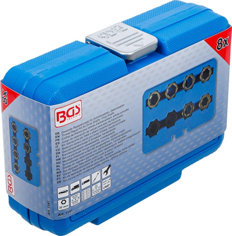 BGS — Coffret de filières pour arbres d'entraînement 8 pièces – Image 5