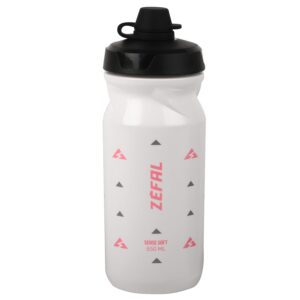 ZEFAL Sense Soft 65 No Mud Bidon Velo - Gourde VTT Avec Protection De La Tetine - Bidon Eau Sport Sans BPA - Blanc, 650ml