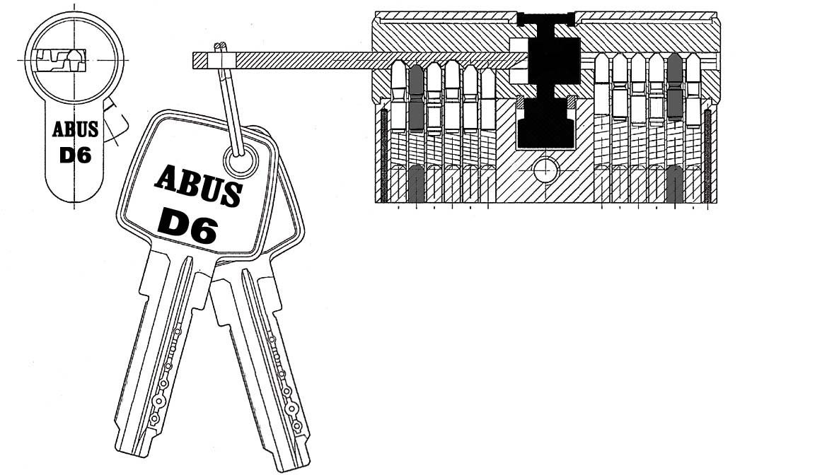 Abus 37796 Cylindre avec clé 45 x 55 mm Argent – Image 5