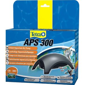 Tetra Pompe à air pour aquarium 143180 APS 300 - pompe à membrane silencieuse pour aquariums de 120 à 300 L, noire