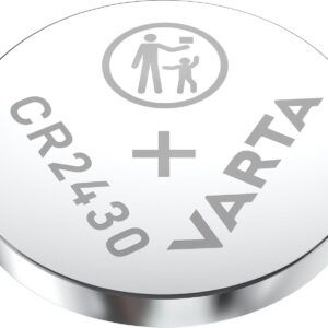 VARTA Piles Bouton CR2430, lot de 1, Lithium Coin, 3V, emballage sécurisé pour les enfants, pour petits appareils électroniques - clés de voiture, télécommandes, balances