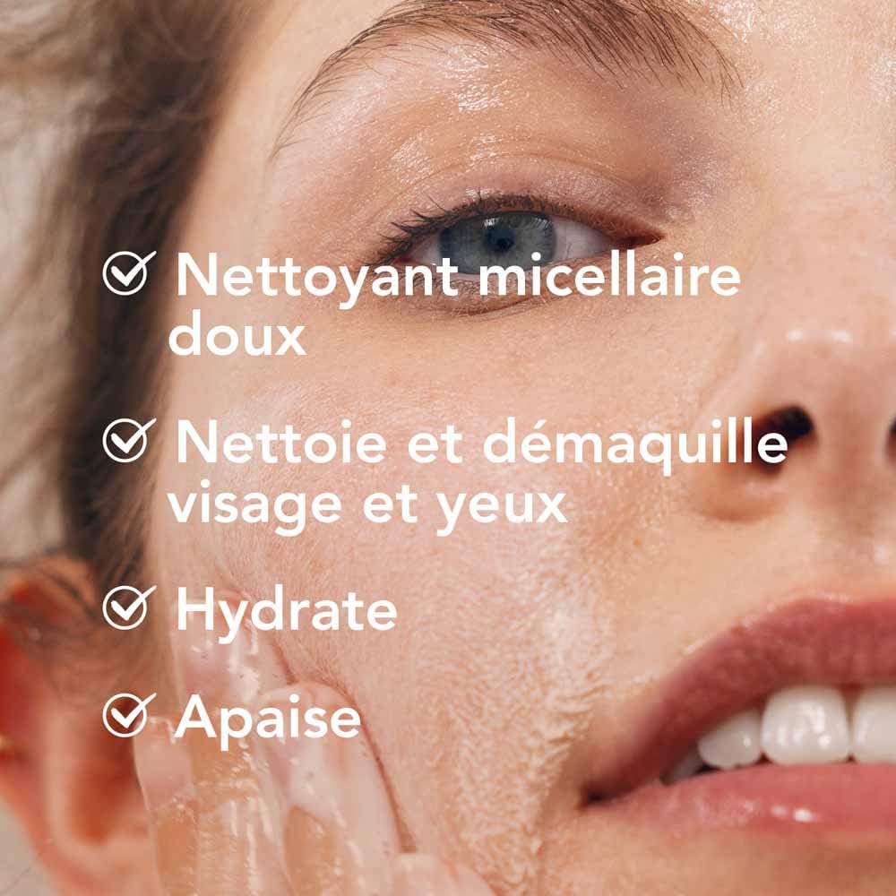 BIODERMA Créaline — Gel moussant nettoyant visage et yeux 500 ml – Image 3