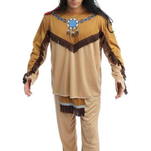 P'TIT CLOWN - 86761 - Déguisement adulte d'Indien - Taille L/XL, unisexe, luxe - Costume facile à porter, réaliste et de bonne qualité