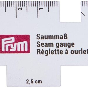 Prym Jauge De Couture Quater, Taille 1-3,5 Cm, Blanc