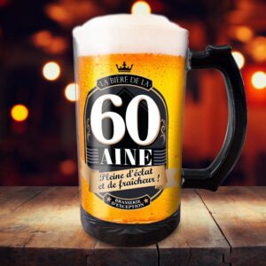 Alternative view of SLA — Chope en Verre 50 cl Anniversaire 60 ans