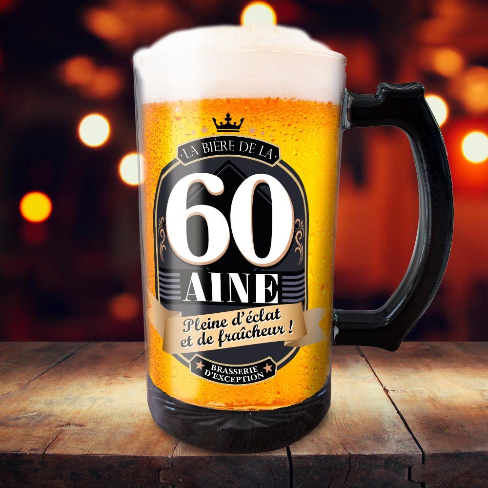 SLA — Chope en Verre 50 cl Anniversaire 60 ans – Image 2