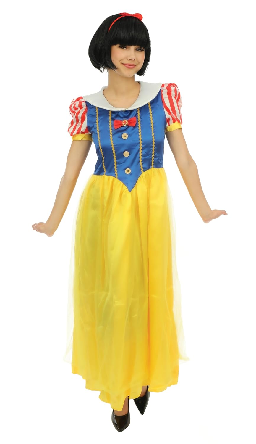 PTITCLOWN — Déguisement Princesse jaune bleu Adulte – Image 3
