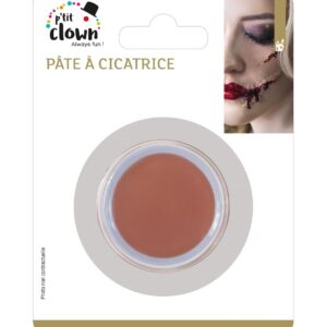 P'TIT CLOWN - 20070 - 4 g - Pâte à Cicatrice Maquillage Effets Spéciaux - Réaliste - Déguisement - Gel Modelage Peau Halloween, Cosplay, Théâtre, Films, Carnaval