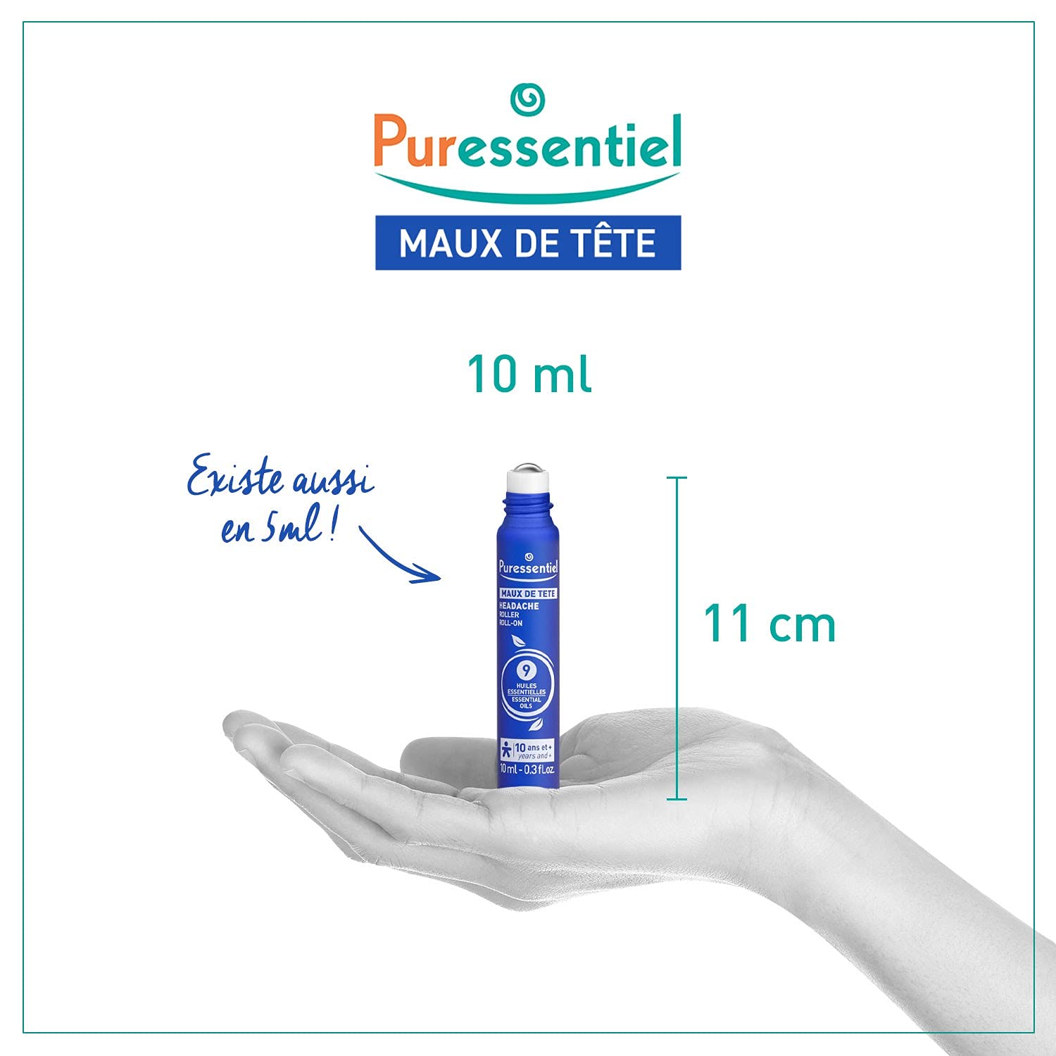PURESSENTIEL Migra Pure — Roller maux de tête 10 ml – Image 3