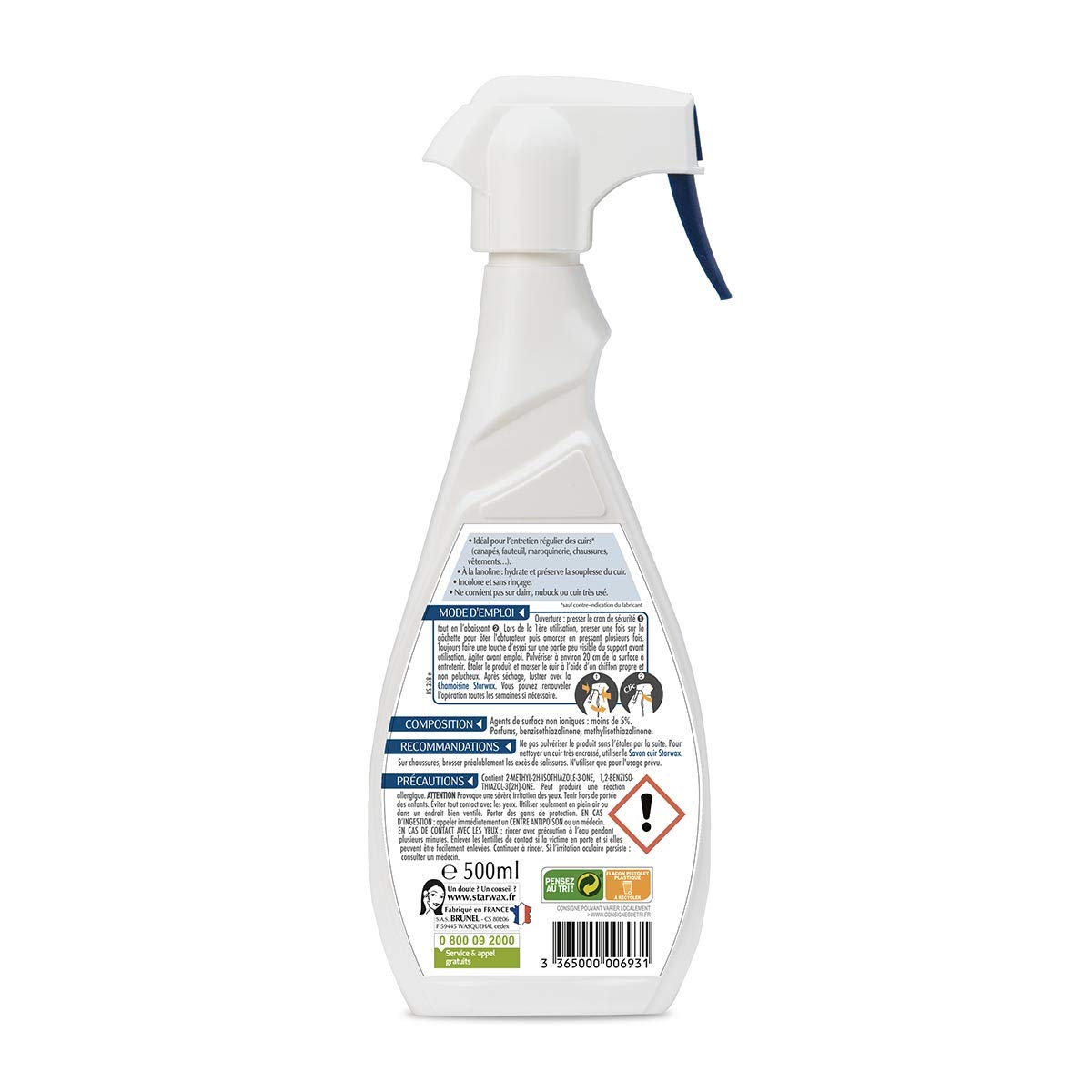 STARWAX Lait de Soin pour Cuir - 2x 500ml - Idéal pour Nettoyer, Nourrir et Préserver Régulièrement le Cuir – Image 3