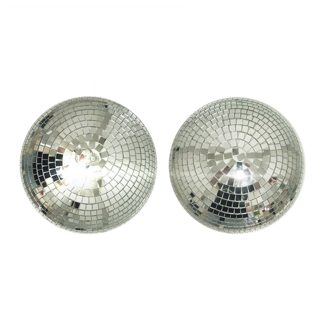 P'TIT CLOWN — Boule à facettes Ø 30 cm argentée – Image 3