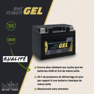 Alternative view of INTACT Bike-Power GEL12-9-4B-1 — Batterie moto 12V 9Ah 170A