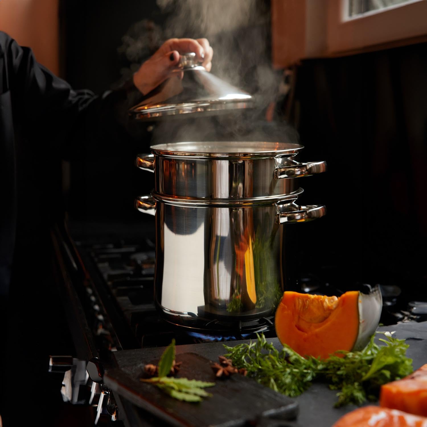 BAUMALU — Couscoussier tajine inox 24 cm 14 L – Image 3