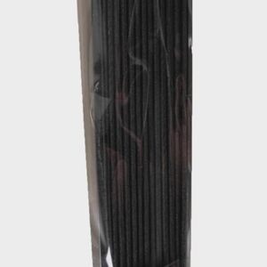 Alternative view of P'TIT CLOWN — Éventail pliable en tissu noir 40 cm