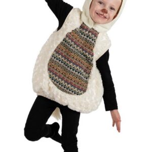 P'TIT CLOWN - Déguisement Animal Enfant - Parfait pour Carnaval, Fêtes Costumées et Évènements à Thème (Lama, 5-6 ans)