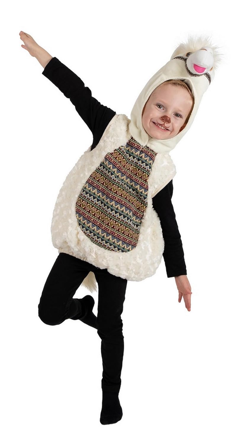 P'TIT CLOWN - Déguisement Animal Enfant - Parfait pour Carnaval, Fêtes Costumées et Évènements à Thème (Lama, 3-4 ans)
