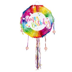 Boland 30939 – Pinata Happy Birthday pour anniversaire ou fête à thème, 44 x 44 cm, décoration de fête
