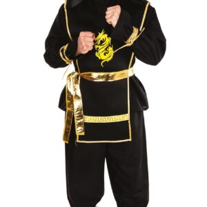 P'tit Clown re44273 - Costume Adulte Ninja Taille L/XL