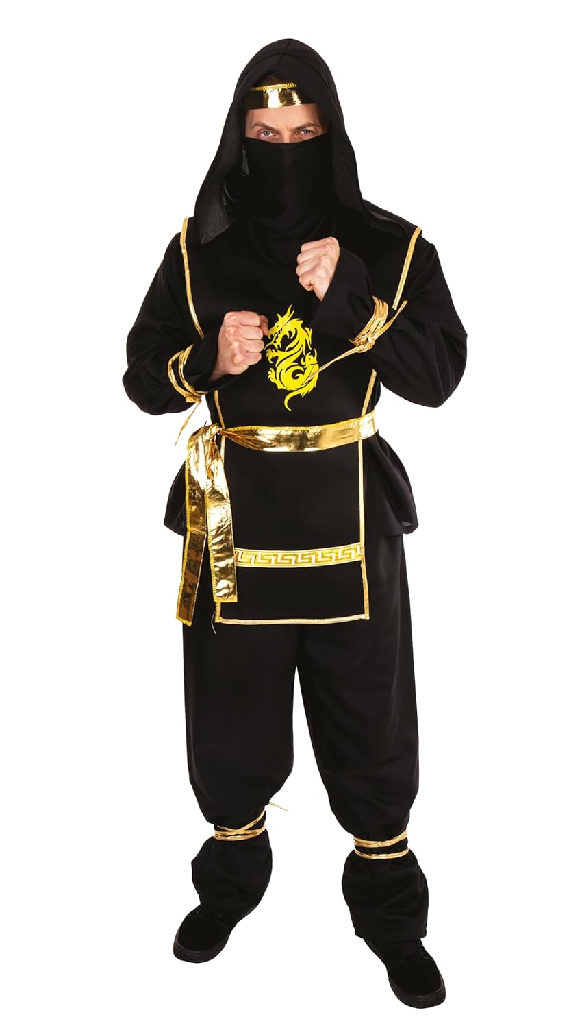 P'tit Clown re44273 - Costume Adulte Ninja Taille L/XL