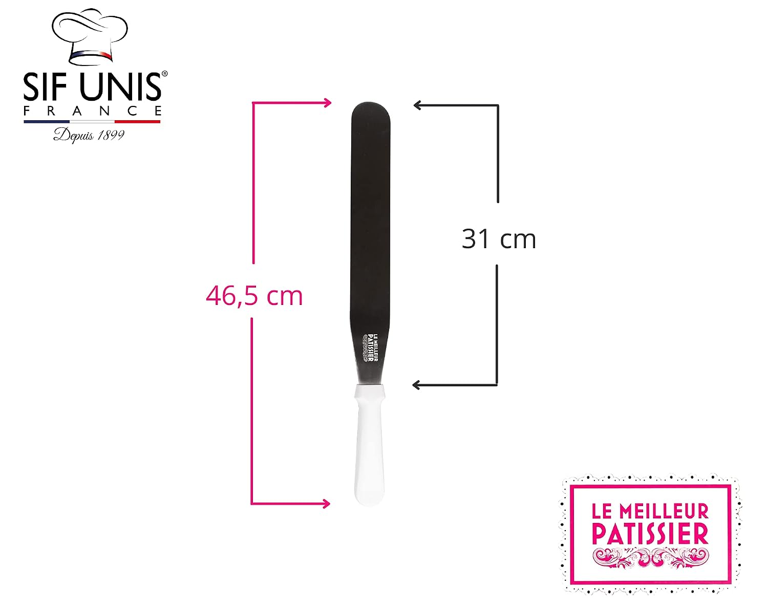 SIF UNIS France — Spatule à lisser inox flexible 31 cm – Image 2