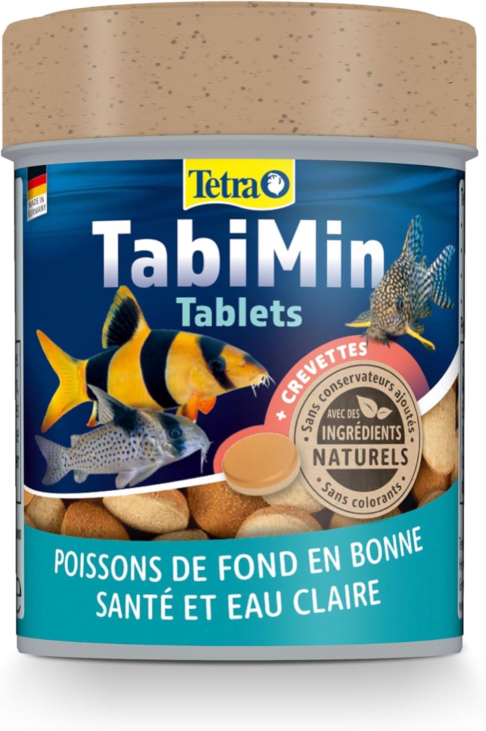 TETRA - TabiMin - Aliment Pour Poissons Complet En Tablettes - Pour Toutes les Espèces de Fond - 150 Ml