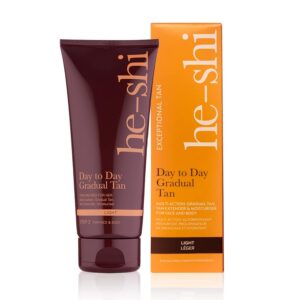 He-Shi Day To Day Gradual Tan Lotion Sans Odeur 200 ml, Très pâle