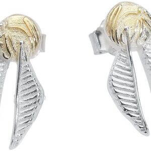 Harry Potter Vif D'or Femme Set de boucles d'oreilles couleur argent Argent Sterling
