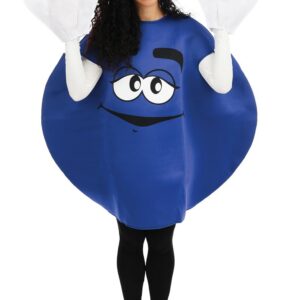 P'TIT CLOWN - 76703 - Costume Bonbon Adulte - Unisexe - Parfait pour Déguisement Carnaval, Halloween, Cosplay, Anniversaires, Fêtes à Thème, Soirées Déguisées - Polyester - Taille Unique - Bleu