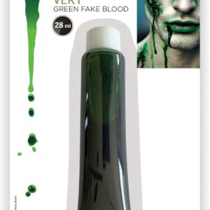 P'TIT CLOWN - 24091 - Faux Sang Vert 28 ml - Maquillage Déguisement Halloween - Make-up Horreur - Sang de Théâtre - Fake Blood - Peinture Visage - Effets Spéciaux - Sang de Film - Cosplay, Carnaval