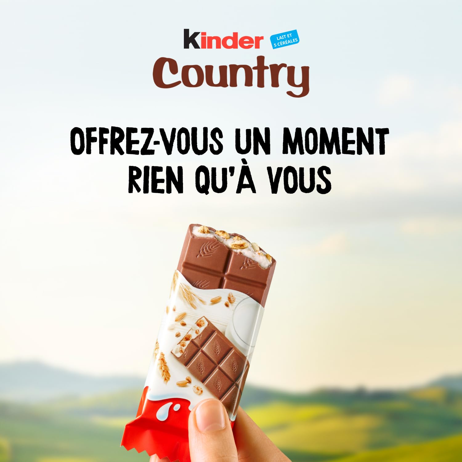KINDER Country — Barres chocolat au lait et céréales soufflées x40 – Image 4