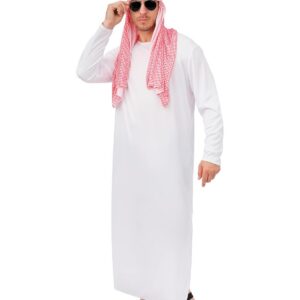 P'TIT CLOWN - Déguisement Cheik Arabe - Costume Orient Adulte - Sultan - Tenue Carnaval, Fête Costumée, Évènement à Thème