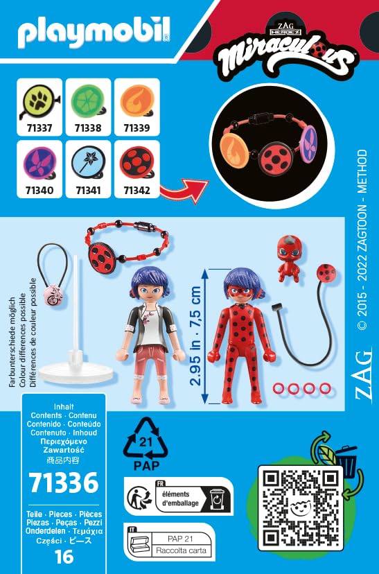 PLAYMOBIL Miraculous 71336 — Marinette & Ladybug avec Tikki – Image 7