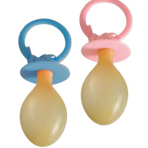 P'TIT Clown - 69064 - Tétine Géante - Accessoire Humoristique de Déguisement - pour Carnaval, Gender Reveal, Nouvel an, Naissance, Baptême, Clown - Coloris Aléatoire, Vendu à l'unité - 20 x 8 cm